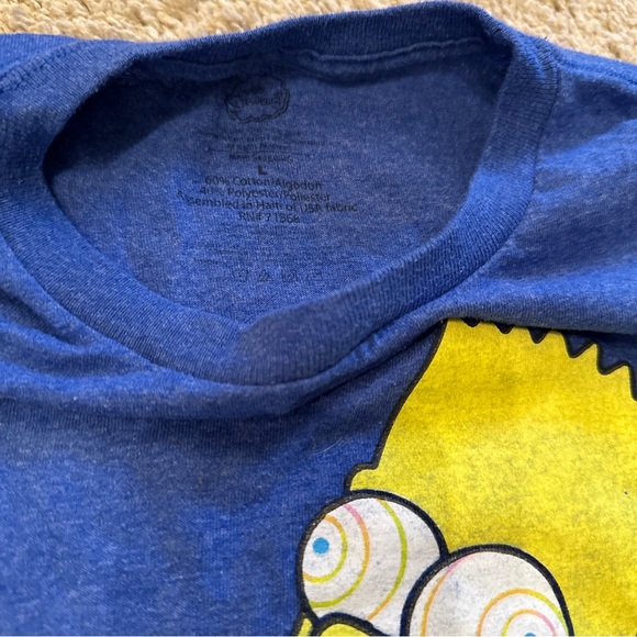 Bart Simpson T-Shirt Size Large Squishy Brain Freeze. - Picture 6 of 6